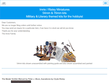 Tablet Screenshot of imrierisleyminiatures.com